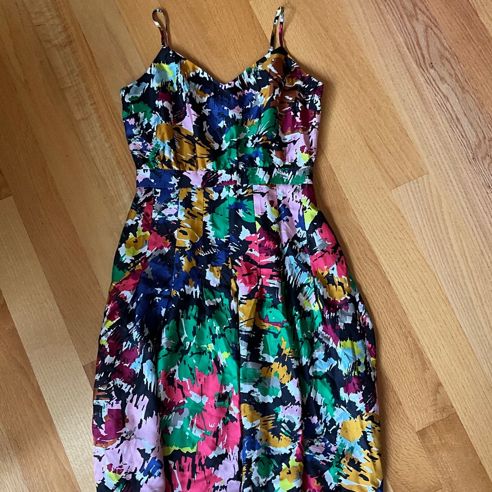 J.Crew Rainbow Silk Dress